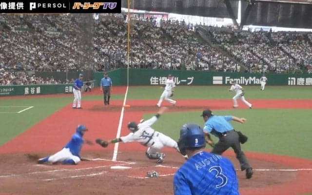 イチロー級のスーパープレー！？捕手のタッチをかいくぐり生還！DeNA・森敬斗の“忍者走塁”が炸裂した瞬間「青忍者やんけｗ」「天才で草」