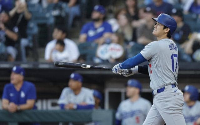 大谷翔平が記録だらけの大活躍 チーム初・敵地で2試合連続先頭弾＆チーム新10試合連続打点 25HRはリーグトップ独走 チームも4連勝