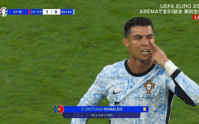 「どこ見てんだよ！」C・ロナウドが激昂！ 一体なにがあった？ 被害者なのに口が過ぎてイエローカードを食らった一部始終「PKだろ」「意味不明だな」「可哀想すぎる」