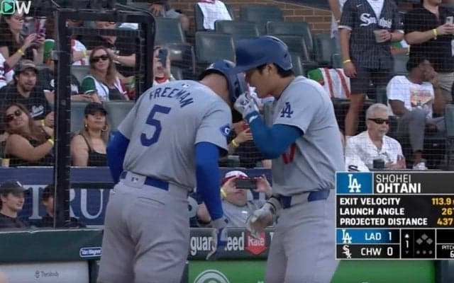 一体、何が起きた…！？ 大谷翔平の“恐ろしさ”が分かるシーン　先頭打者アーチ直後の“ある行動”にファン騒然 「頼りになるな…」「強いチームって感じ」