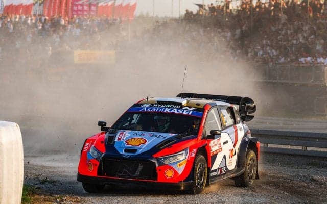 WRCポーランド：初日のスーパーSSを終えてヒョンデのオィット・タナックがトップ、勝田貴元は1.6秒差の4番手につける