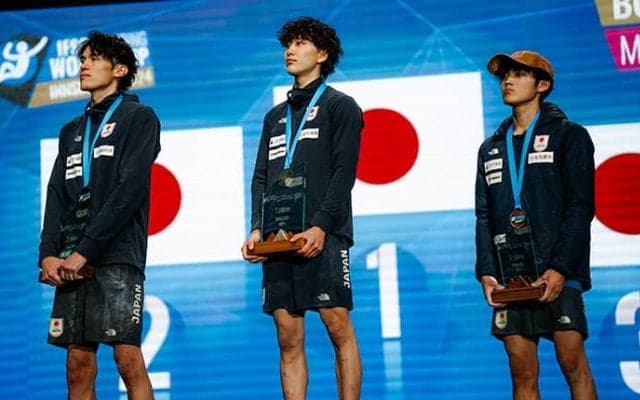 天笠が初優勝　楢崎明2位、安楽3位で日本勢が表彰台独占【ボルダーW杯2024 第3戦インスブルック大会】