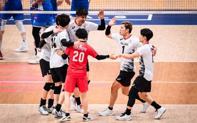 男子日本代表　スロベニアにストレートで勝利しVNL初の決勝進出