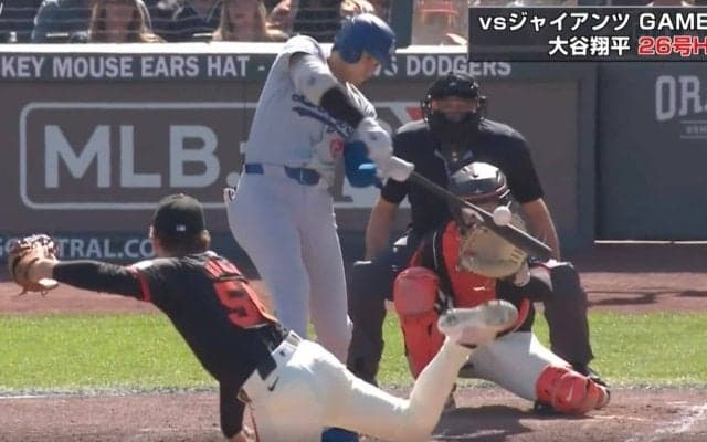 そりゃ、打たれるだろ！ 大谷翔平、“狙い撃ち”の特大アーチ　里崎智也氏が被弾した投手に苦言「あんなに甘いとこばっか投げたら…」
