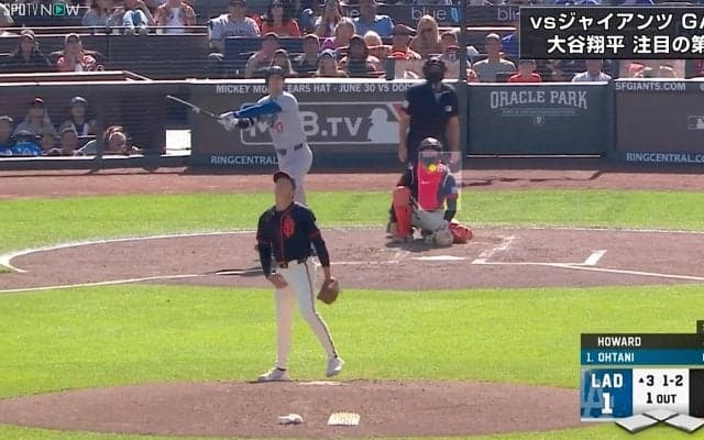 あぁダメか→えええ！？大谷翔平の怪力26号アーチに糸井嘉男氏“驚愕”　異次元の“超滞空打球”…予想を裏切った6秒後の着弾シーン