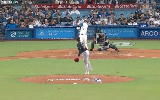 もぉどこ投げりゃいいのよ！大谷翔平の打った瞬間“確信弾”にファンも錯乱　「キャッチャーも笑うしか無い」「インハイ弱点とかどこのデータよ」「意味わからん打球だった」