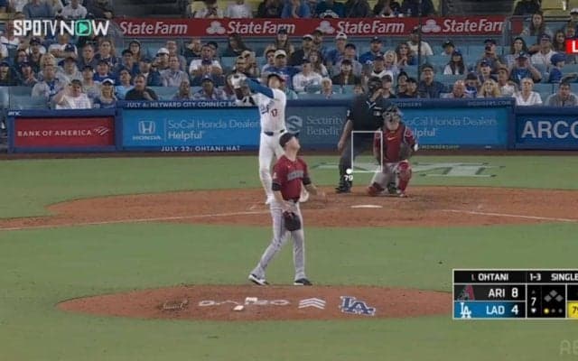 いったのか…？ 大谷翔平の打球を追うバックネット裏の観客が全員“せーの”で上空を見上げた瞬間「難しい球うっちまったなあ」「調子いいから期待しちゃう」