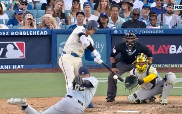 「ショウヘイがベースボールを破壊した」大谷翔平、衝撃の28号ソロ弾に現地記者“驚愕” 時速177キロの“超速打球”が「数秒でスタジアムを飛び出した」異次元の瞬間