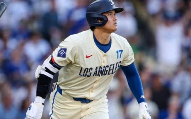 敵投手がガクッと崩れる…大谷翔平が放った“衝撃の177キロ弾”を米記者も称賛「三振だらけのスランプは終わった」