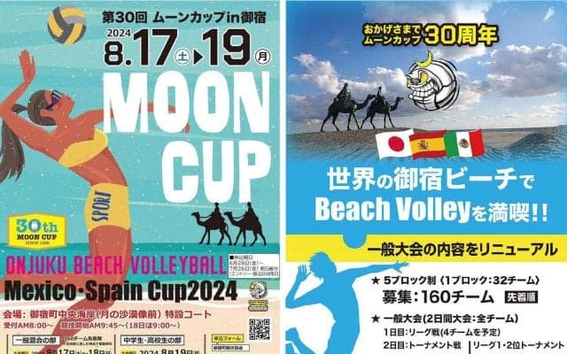 4人制ビーチバレーボール　第30回ムーンカップin御宿は申込受付中