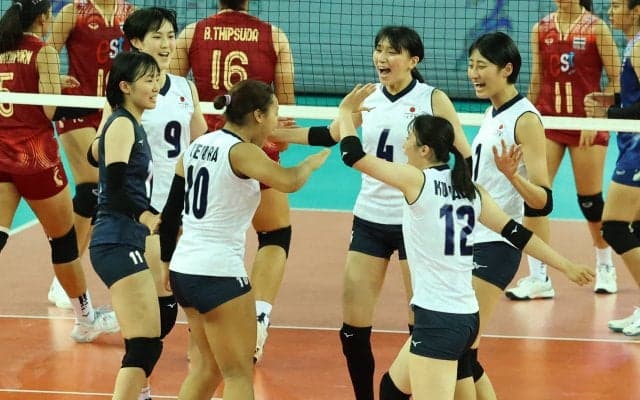 U20女子日本代表　アジア選手権準決勝はタイにストレートで勝利し決勝進出