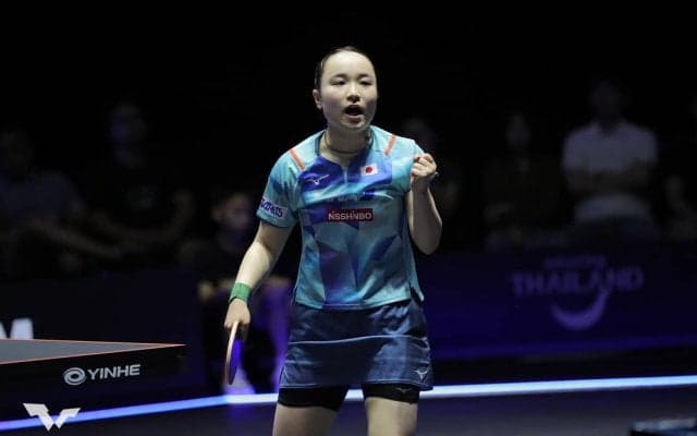 伊藤美誠は「どんな困難にも立ち向かいタイトルを獲得」　WTTが世界9位浮上を称賛、驚異の98人抜きの橋本帆乃香も激賞