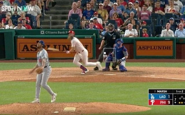 大谷翔平“兄ちゃん”に捧げる一発！ 被弾したド軍投手がドン引き… “長髪ヒゲの弟分”マーシュの特大アーチがヤバすぎると話題に「泣けてくるな」「ドジャースに来て」