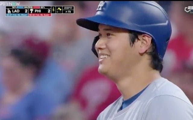 \"ショウヘイ・スマイル\"炸裂！ 大谷翔平、3戦ぶりマルチ安打 イチローらに並ぶ日本選手最長4戦連続盗塁マーク