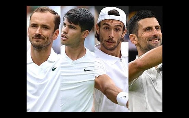 ウィンブルドン男子4強出揃う