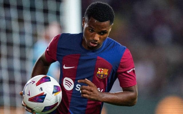 勝負の24-25シーズンへアンス・ファティが肉体改造…バルサ帰還初日に胸板が分厚くなった姿を披露