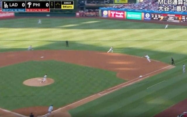 “放送事故級” 大谷翔平、バットから火が出た…！？ “弾丸ヒット”がヤバすぎると話題に　もはや笑うしかない… 解説者もドン引き