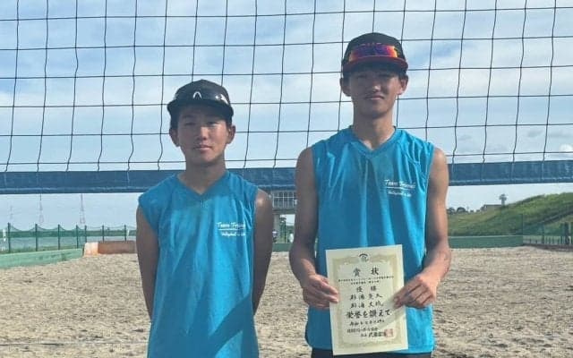 兄弟で目指す全国大会連覇。フレンズの杉浦爽太＆丈琉がビーチバレーボール中学2人制で県予選突破