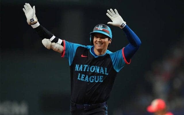 大谷翔平が球宴初本塁打　右翼席へ確信3ラン、通算8打席目で待望の一発