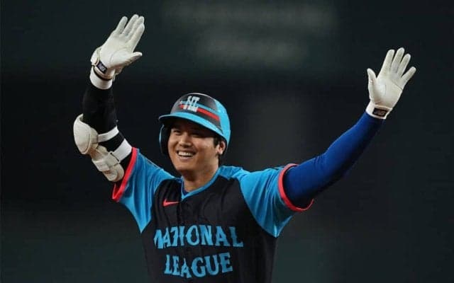 大谷翔平、球宴初アーチ　通算8打席目で待望の一発…121m豪快弾でMVPへ猛アピール