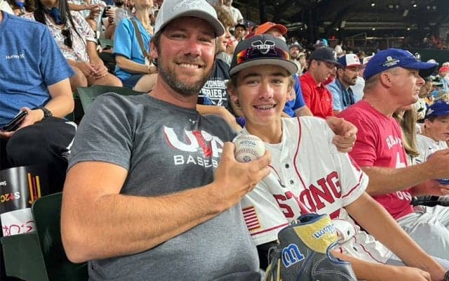 大谷翔平の球宴弾ゲット「息子にあげる」　記念すべき1球に父親大興奮「スーパーな気分」