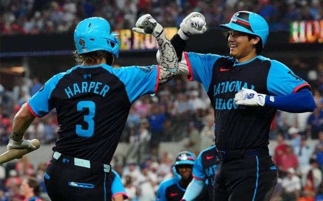 最強ハーパーも“ドン引き”…大谷翔平は「ああ、やばい」　ベンチで見届けた衝撃弾