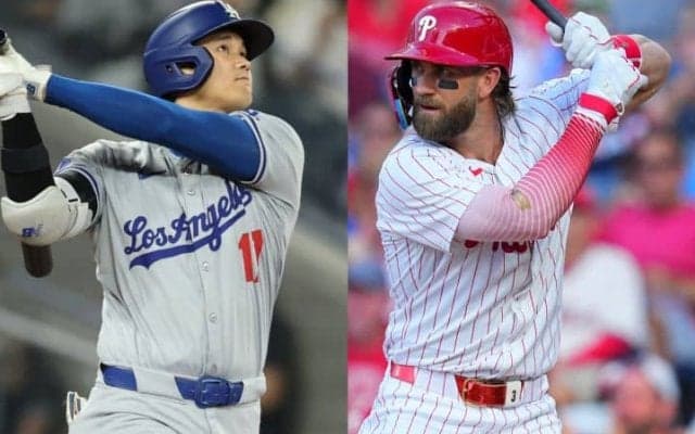 大谷翔平とMVPを争う強敵ハーパー…ライバルの地元メディアが警戒「後半戦はモンスター級の活躍が必要だろう」