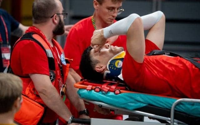 五輪目前でアクシデント　高橋健太郎が負傷退場「大事に至らないことを祈る」ポーランドとの強化試合は勝利【男子バレー】