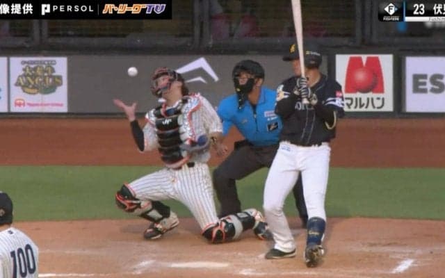 まるで漫画のような衝撃シーン！？日本ハム・伏見の“爆笑神キャッチ”が奇跡のプレーと話題「最高すぎるw」「何回見ても笑える」