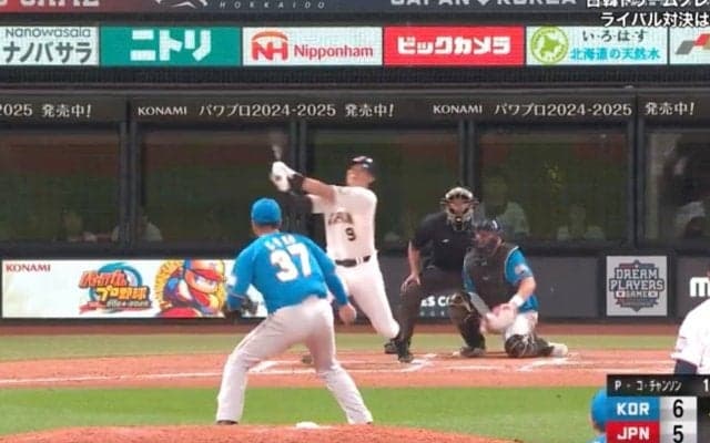 ポカーン… 球場ドン引き！ 糸井嘉男、いくらなんでも飛ばしすぎ　豪快フルスイング逆転アーチの“弾道”がエグすぎる「さすが超人w」「現役選手かな？」