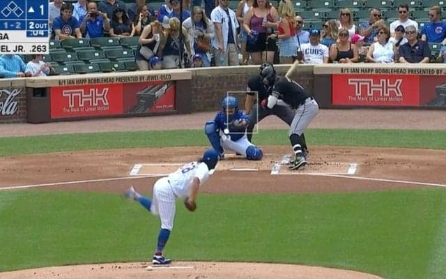 一体、何が起きた？ 今永昇太、渾身のストレートで“異変”…！？ 元DeNAグリエル弟が見せた“三振リアクション”がヤバすぎる「動けないw」「手も足も出ない」