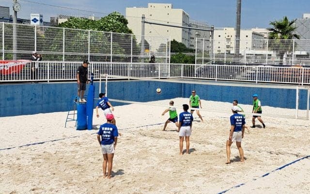 東京都ビーチバレーボール中学生大会は男女とも前年度王者が連覇。計42チームが熱戦