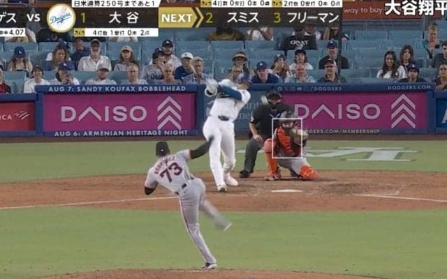 体に当たったら穴開いてる… 大谷翔平、直撃したら死ぬレベルの“弾丸ヒット”がヤバすぎる　体感は打球速度200キロ！？ 解説者もドン引きの一撃「本当に危ない」「ビックリした…」