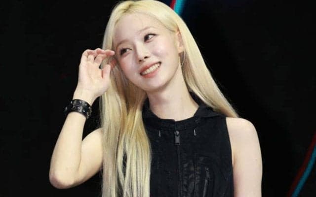 照れ笑いの“へそ出し美女”　ワンバン投球も場内熱狂、世界的スターが可憐な始球式