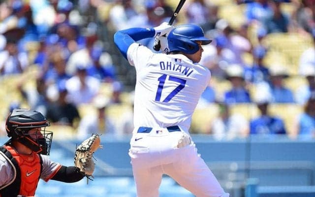 大谷翔平、メジャー単独トップの「60」　激走二塁打でジャッジ超え、首位打者再浮上