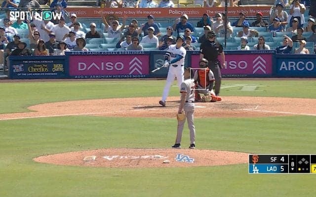 「普通ならフライですよ笑」 大谷翔平、自己最高“46度アーチ”で打球が消えた？ カメラから見切れる驚異の瞬間