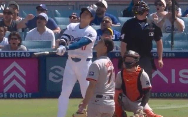 え、消えたの！？ 大谷翔平、もはや人間じゃない　衝撃の7秒… 急角度“高弾道アーチ”で相手投手の様子がおかしくなる「化け物だな」「意味不明w」