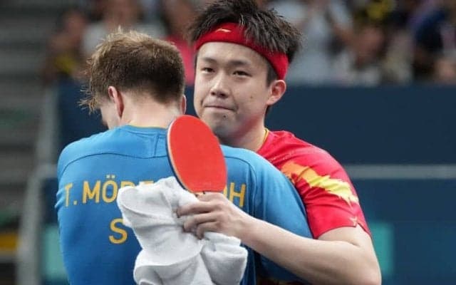 「目に涙さえ浮かぶ」仏メディアも同情…卓球ラケット折られた中国選手の早期敗退に波紋広がる【パリ五輪】