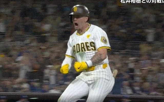 ドジャースに一体、何が起きた…？ 9回裏“劇的同点弾”で異変が起きた…！？ 打ったバッターの様子がおかしくなる「興奮しすぎw」「ハンパない」