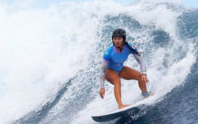 サーフィン松田詩野、波に恵まれず3回戦で敗退　稲葉玲王はわずか0.34点差で準決勝進出を逃す　日本勢、タヒチでの戦いを終える【パリ五輪2024】