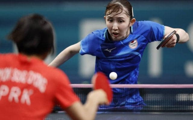卓球女子シングルス準決勝「早田ひな vs. 孫穎莎」　リアルタイム速報・途中経過・過去成績・試合結果【パリ五輪2024】