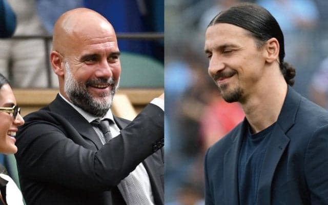 シティとミランが対戦、遺恨を残したペップから声をかけられたイブラヒモビッチは...