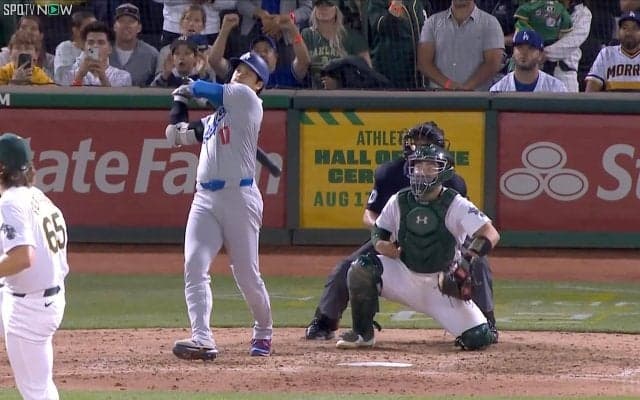 大谷翔平、4試合ぶり33号スリーラン！ 打球速度187キロの弾丸アーチ 自己最多48.6本ペース 2位オズナに再び2差