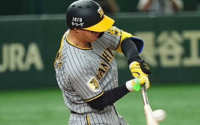 阪神23歳が「もう止まらへん」　衝撃の一発で9戦連続安打＆打点「やばすぎる」