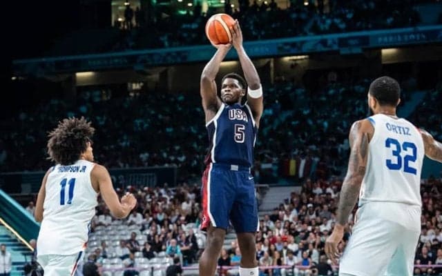 アメリカがプエルトリコに快勝…アンソニー・エドワーズが約17分で26得点の活躍