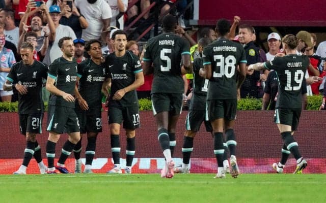 新体制リバプールがユナイテッド下し米国ツアー3連勝! F・カルヴァーリョの2戦連発弾などで3発快勝【国際親善試合】