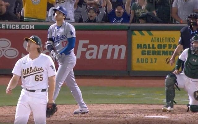 「舐めすぎだろ！」大谷翔平、怒りの“弾丸ライナー”にファン騒然　ド真ん中を投げて“被弾”した投手の様子がおかしくなる「調子悪くてもそりゃ打つだろw」