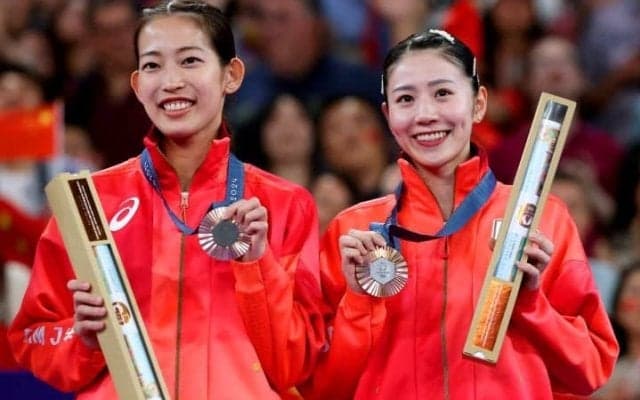 銅メダルのシダマツペアが“凱旋後”にしたいこと「体調を崩しちゃいけないと思って…」志田千陽の回答は？【パリ五輪】