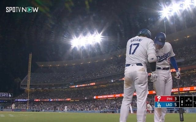 大谷翔平とフリーマン、久々の“2ショット”にファン歓喜　MVPコンビが見せた待望の光景 「尊い」「ジーンと来る」SNS沸騰