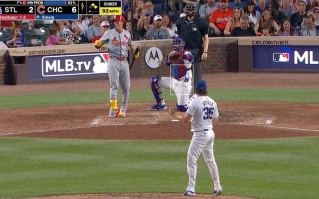 ヌートバーがキレた！ これは酷すぎる… 球審の遅すぎる“時間差ジャッジ”が話題に「なにこの間は」「顔がすべてを物語ってる」